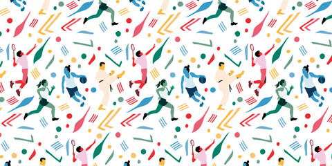 Comp&eacute;titions sportives / Jeux Olympiques - Pattern