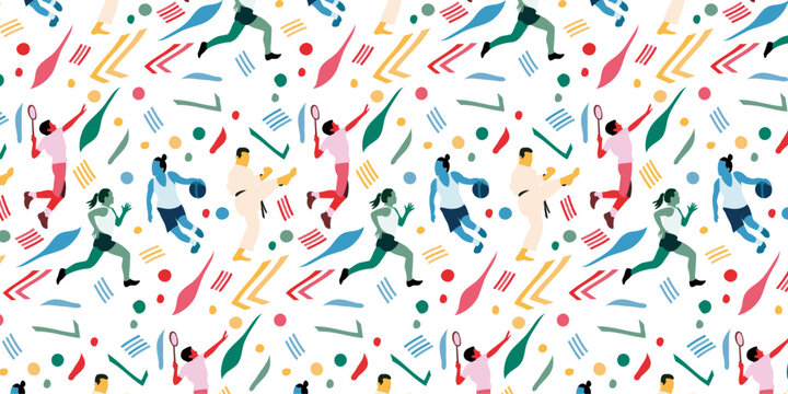 Comp&eacute;titions sportives / Jeux Olympiques - Pattern