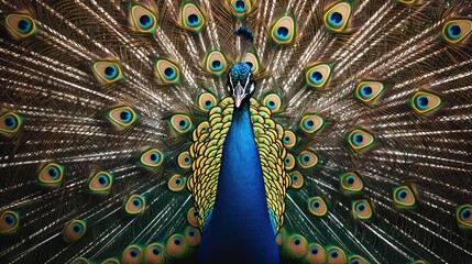 Peacock bird concept