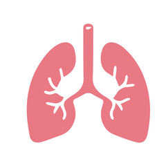 Obraz premium Human anatomy internal organ set with brain lung intestine heart kidney liver and stomatch