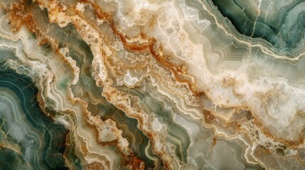 Obraz premium A tranquil oasis captured in a vivid, abstract watercolor painting, featuring a mesmerizing close up of a smooth stone amidst rippling waves