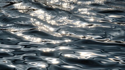 Obraz premium Nature's fluid canvas dances with rippling patterns of light, reflecting the beauty of the outdoors in a mesmerizing abstract display