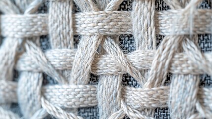 Intertwined fibers form a delicate knot, creating a strong and intricate fabric reminiscent of the ties that bind us