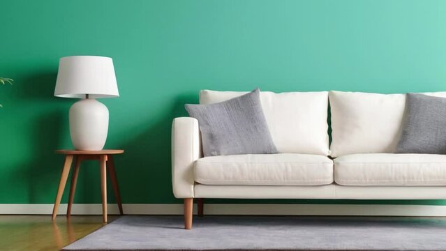 modern living room 4K rendering