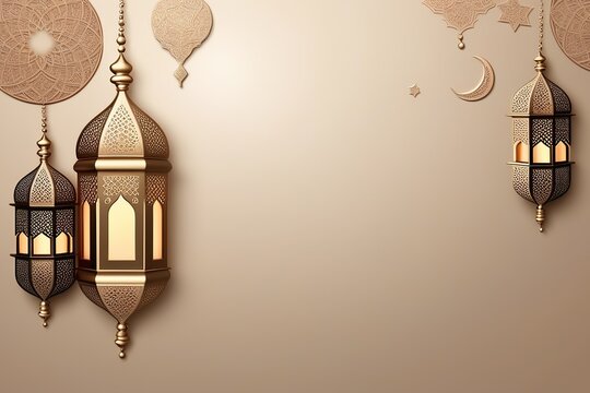 Eid Mubarak premium vector illustration with luxury design. Blue pink gradient Eid Mubarak background with star and moon. Islamic light design with white Eid Mubarak design