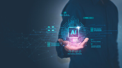 AI artificial intelligence Innovation changes the world With the most advanced technology Be...