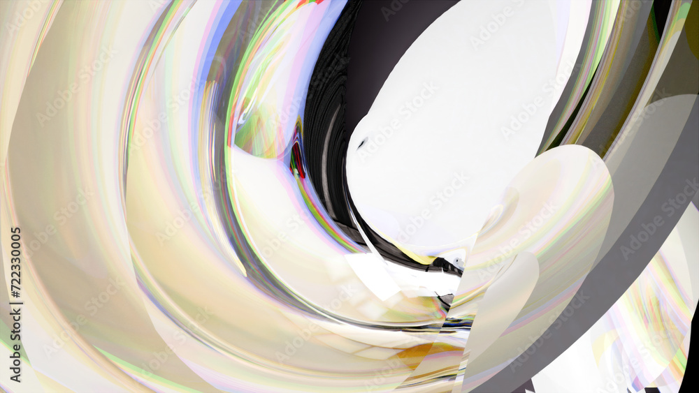 Poster radial glass element. computer generated 3d render