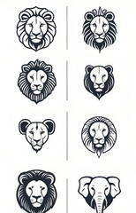 lion head set