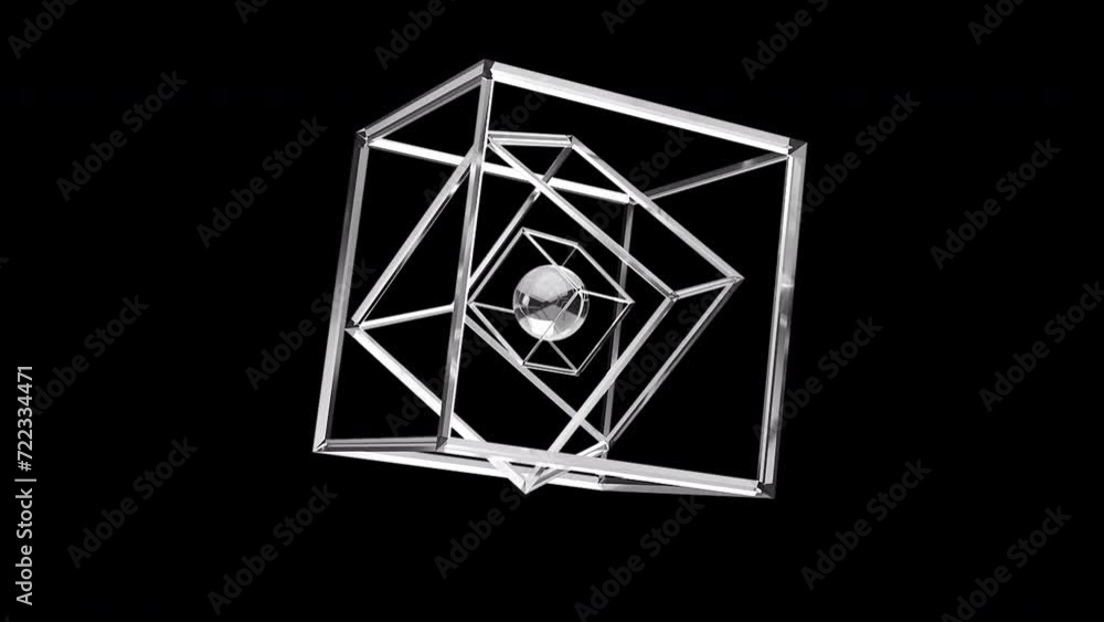 Poster abstract glass structure. computer generated 3d render