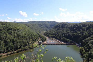Fototapeta premium Waterfalls and river gorges in West Virginia. 