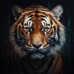 Tiger stares