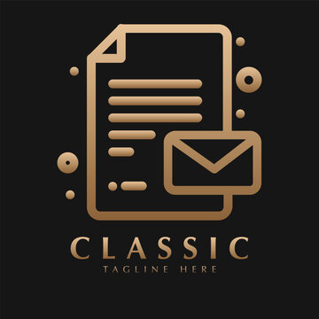 mail logo design icon vector