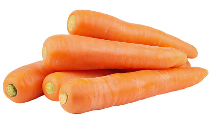  Heap of raw carrots - isolated