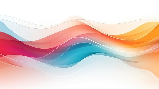 colorful waves abstract background 