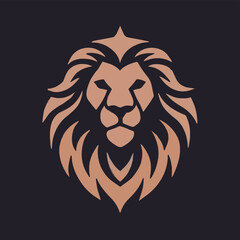 Logo illustration of a lion. Lion luxury logo icon template. Elegant lion logo design vector illustration.