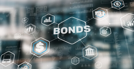 Bond Finance Banking Technology concept. Trade Market