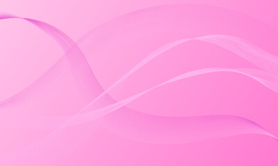 pink soft lines wave curves with smooth gradient abstract background
