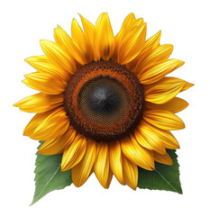 a_sunflower_isolated_on_a_transparent_background