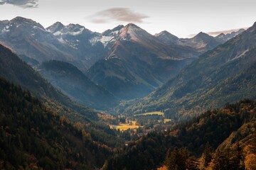 Goldener Oktober in den Allg&auml;uer Alpen bei Oberstdorf.