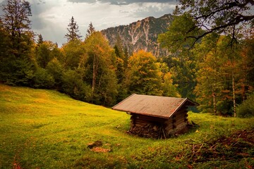 Goldener Oktober in den Allg&auml;uer Alpen bei Oberstdorf.