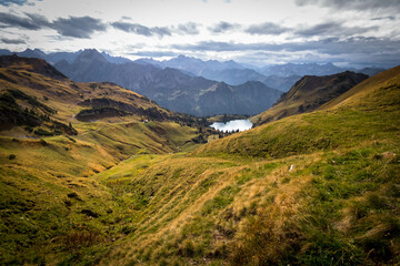 Goldener Oktober in den Allg&auml;uer Alpen bei Oberstdorf.