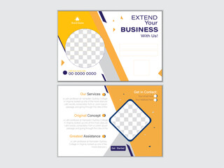  Creative marketing postcard design, business postcard design. Postcard design template.minimal modern print-ready postcard design,
