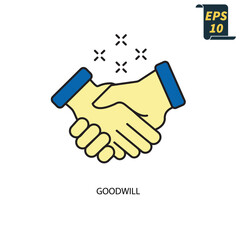 good will icons  symbol vector elements for infographic web