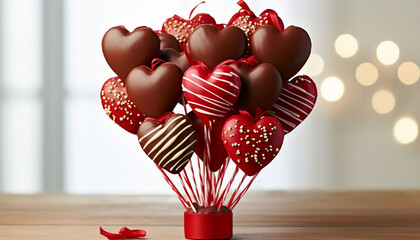 heart shaped small chocolates
