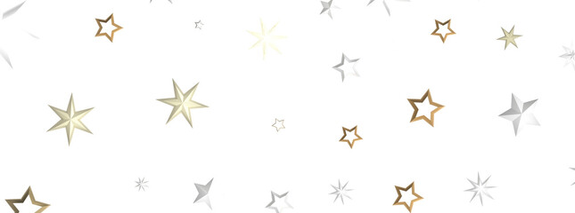 Starlit Christmas Plummet: Spectacular 3D Illustration Showcasing Descending Holiday Star Clusters