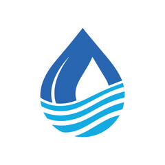 water drops logo template, water drops logo elements, water drops logo vector illustration