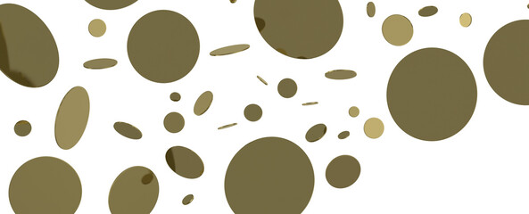 Golden Burst: Astonishing 3D Illustration of Bursting Gold Confetti