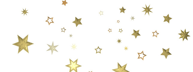 Fototapeta na wymiar Cascading Christmas Constellations: Brilliant 3D Illustration Showcasing Falling Festive Star Patterns