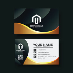 Business card template design vector 