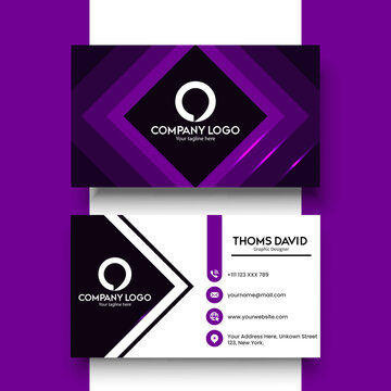 Business card template design vector 