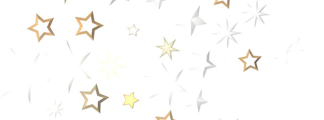 Cascading Christmas Constellations: Brilliant 3D Illustration Showcasing Falling Festive Star Patterns