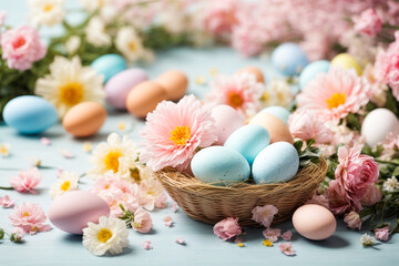 Obraz na płótnie Canvas Easter egg background