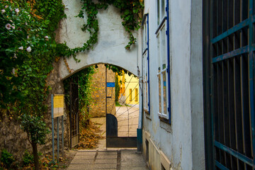 Along the wall of the castle in Sopron