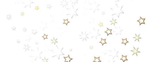 Galactic Christmas Descent: Enthralling 3D Illustration of Falling Holiday Stars from the Cosmos