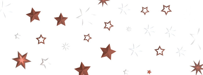 Gilded Rainfall: Experience the Magic of a 3D Gold Stars Shower