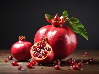 pomegranate keep on a table