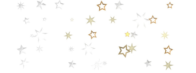 Galactic Christmas Descent: Enthralling 3D Illustration of Falling Holiday Stars from the Cosmos