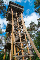 Obraz premium Structure of the lookout tower near Sopron