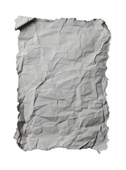 Old crumpled paper texture on a transparent background. png