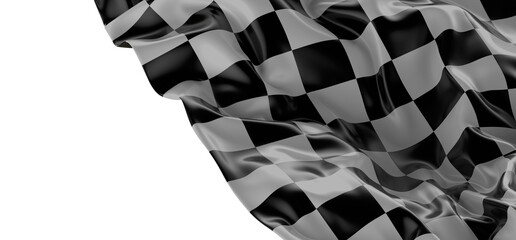  finish flag digital 3d race