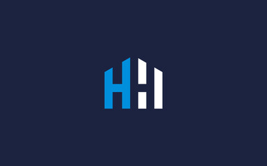 letter hh with house logo icon design vector design template inspiration - obrazy, fototapety, plakaty