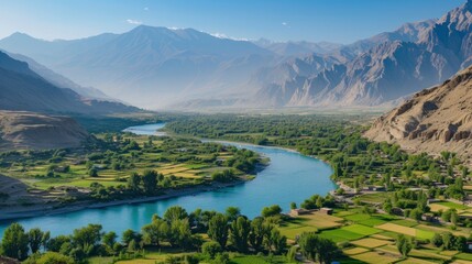 Naklejka na ściany i meble natural view of Afghanistan