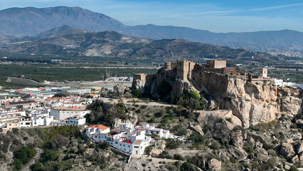 vista del castillo de Salobreña en la provincia de Granada, Andalucía