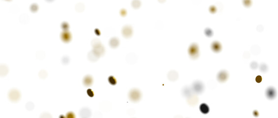 Radiant Revelry: Enthralling 3D Illustration of Shining gold Confetti