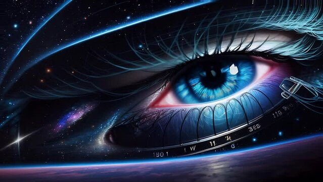 a fantasy galaxy. Radiant hues depict stars, planets, and celestial wonders, creating an immersive scene. 