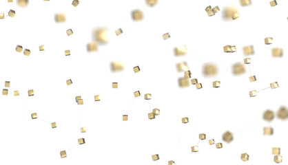 Global network background. Connecting triangles. Globe of the earth. abstract planet in space. 3d rendering